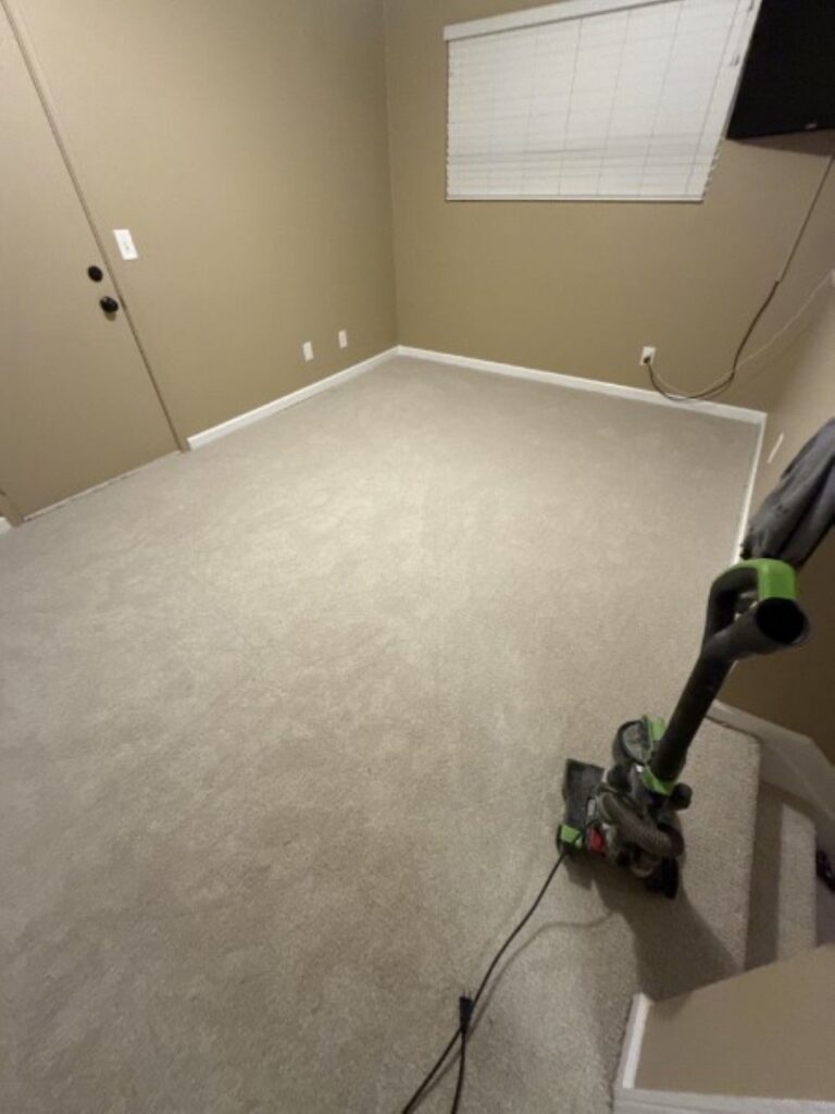 New carpet installed by Floors By Tomorrow